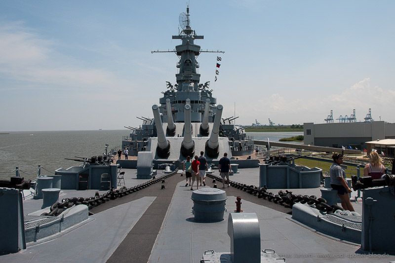 USS Alabama Deck