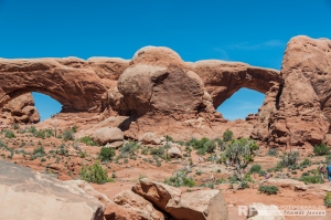 North and South Window Arch im Arches Nationalpark
