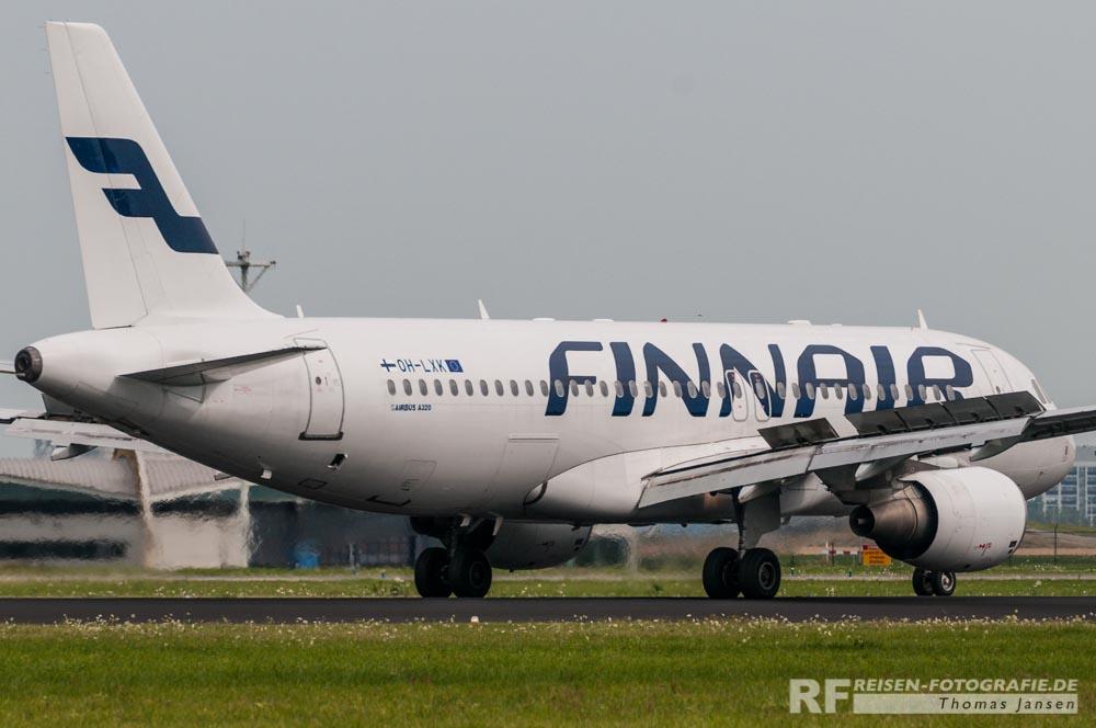 Mal was von hinten - Finnair A320