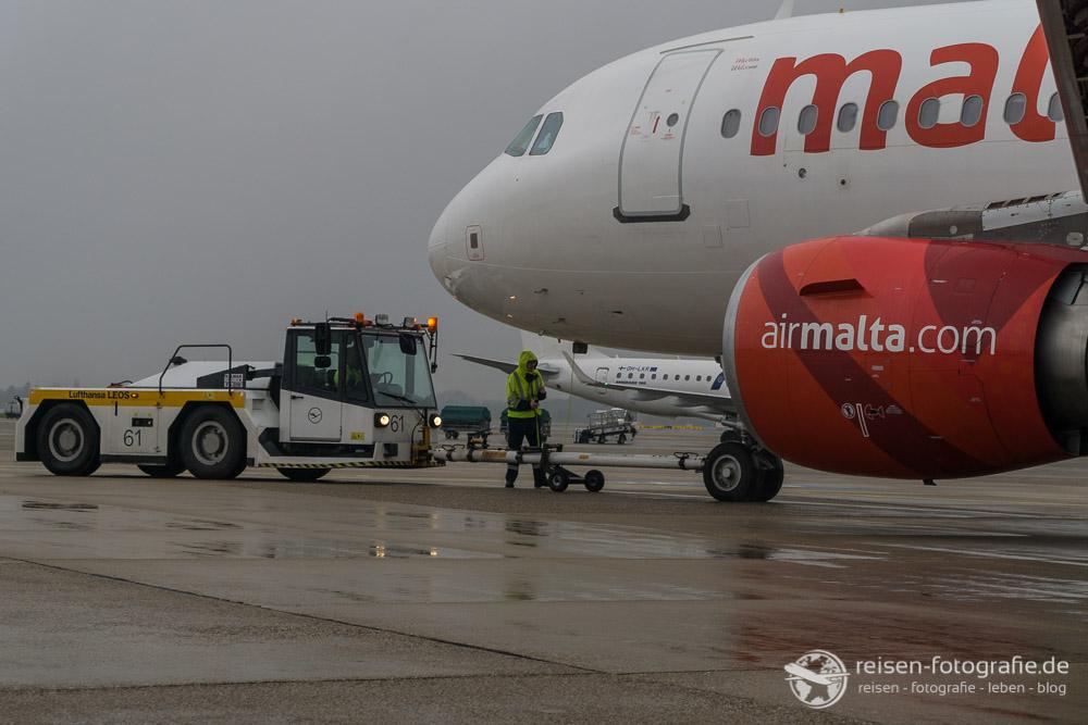 Air Malta nach dem Pushback