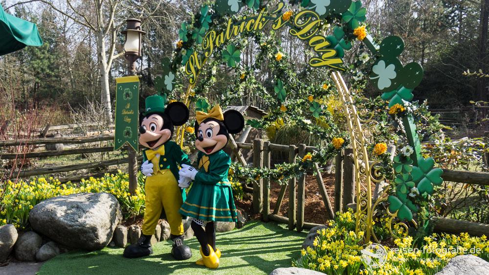 Mini und Mickey in St. Patrick's Day Outfit