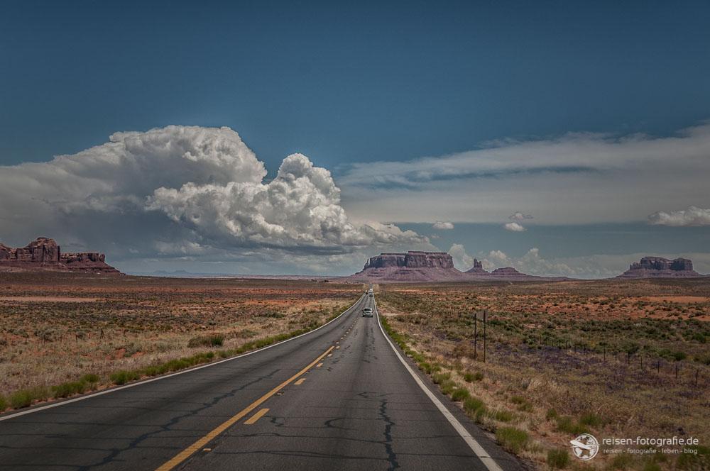Highway 163 - Arizona - Zufahrt auf das Monument Valley