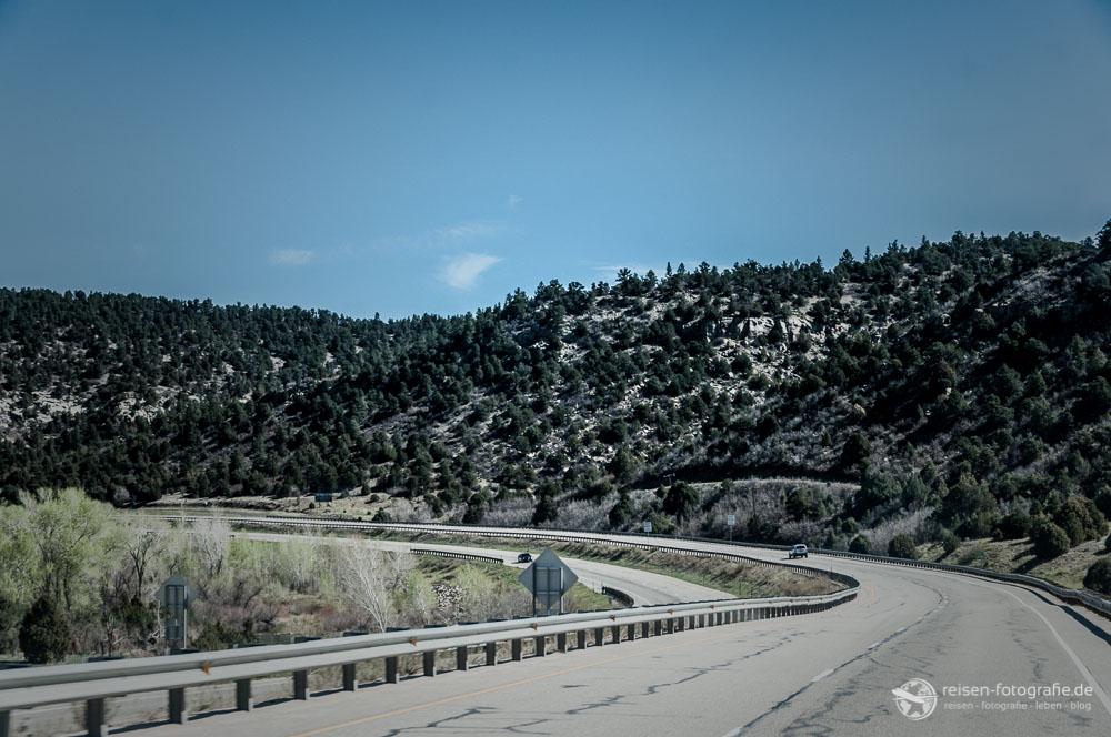 Highway 87 in Colorado Richtung Denver
