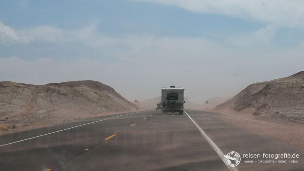 Sandsturm - rund um Tuba City auf dem Highway 89