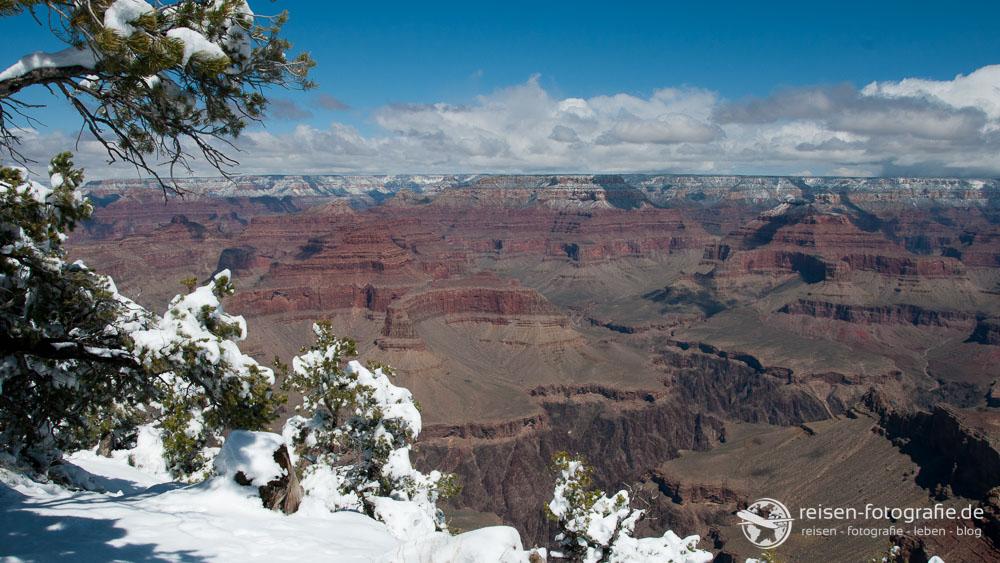 Schnee am Grand Canyon