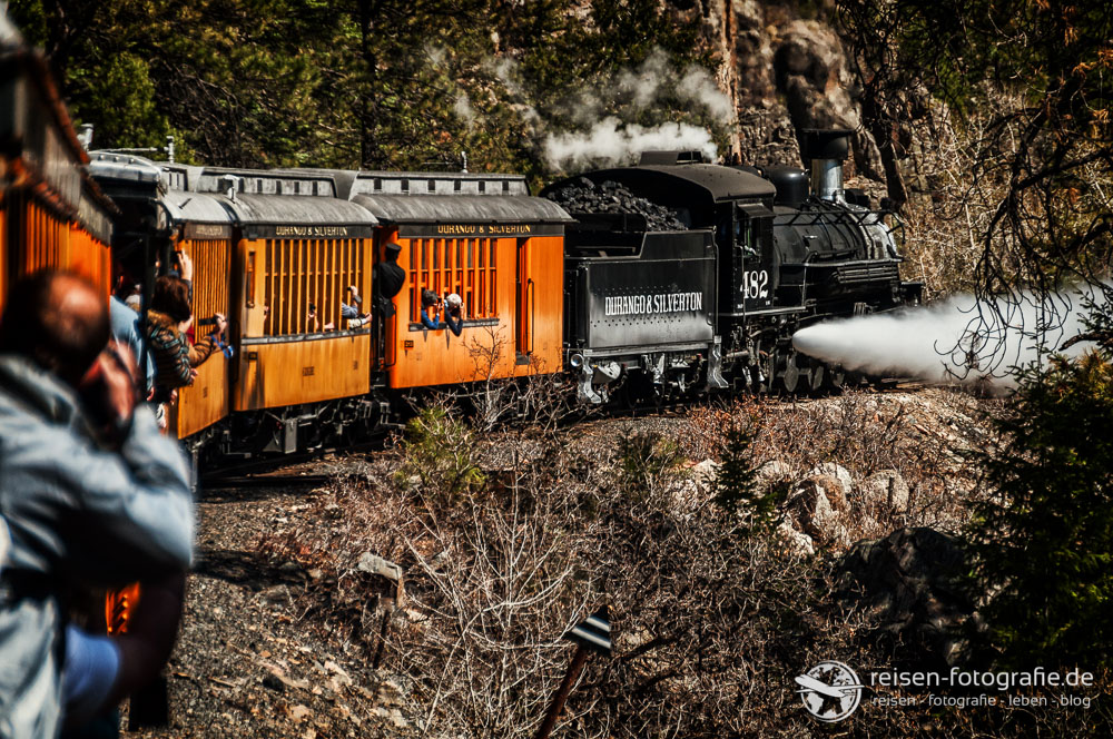 Colorado: Fahrt mit der Durango Silverton Railway