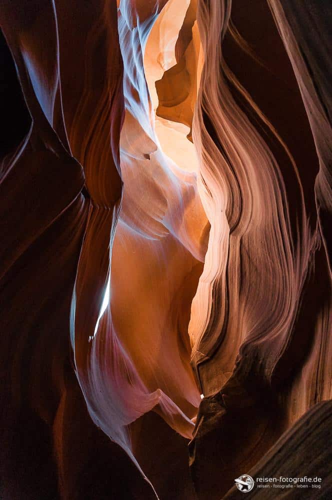Faszinierende aber schwierige Lichtsituationen im Antelope Canyon
