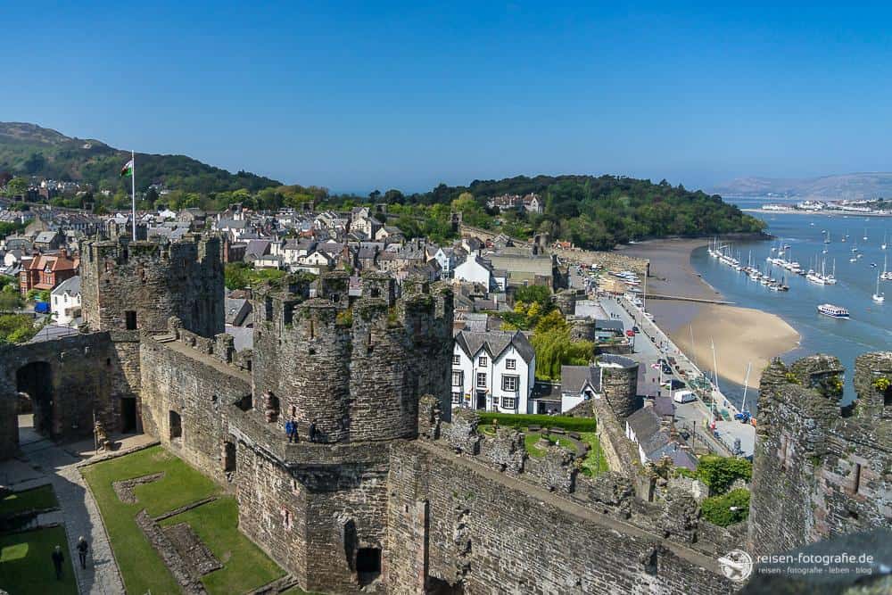 Blick von Conwy Castle