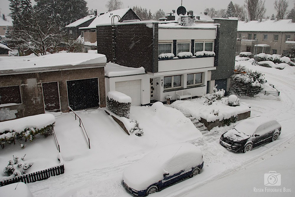 Schnee in Mülheim